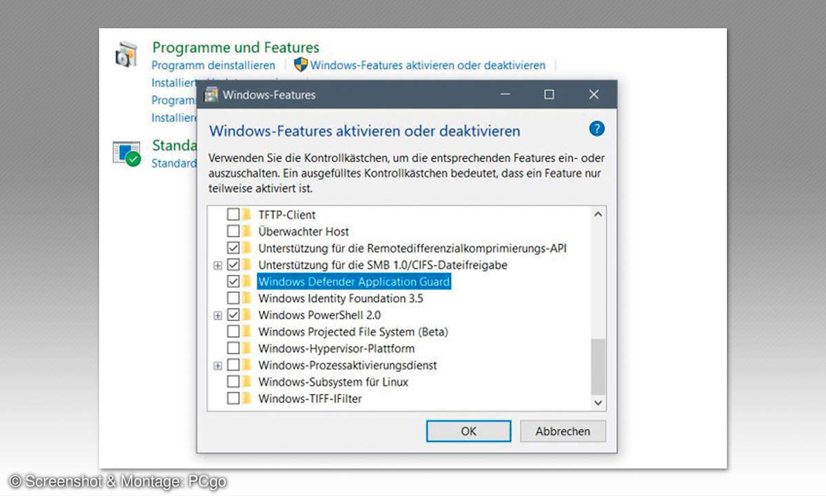 Sicher surfen mit dem WDAG-Browser - Aktivieren