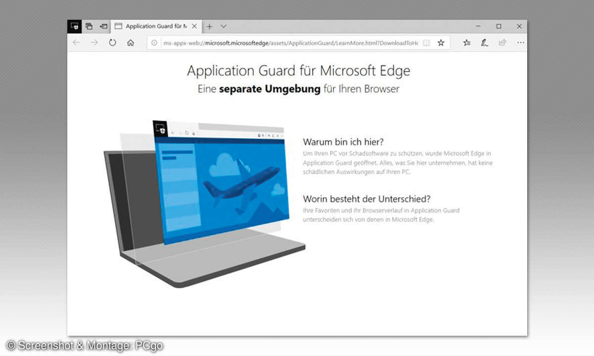 Sicher surfen mit dem WDAG-Browser 