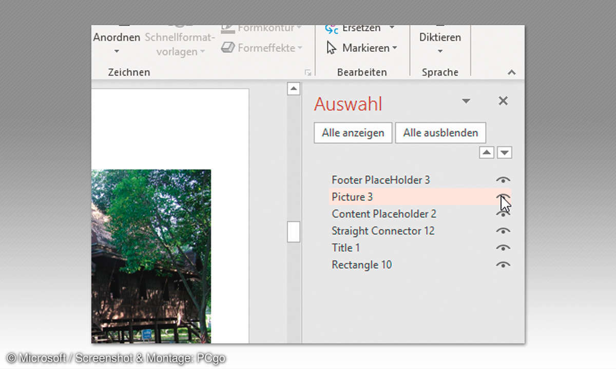 6. PowerPoint-Objekte je nach Bedarf im Vortrag ausblenden