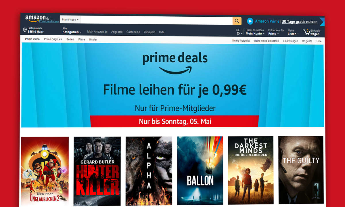 amazon prime video deal mai 2019
