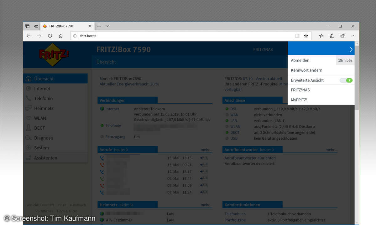 Fritzbox: Labor installieren