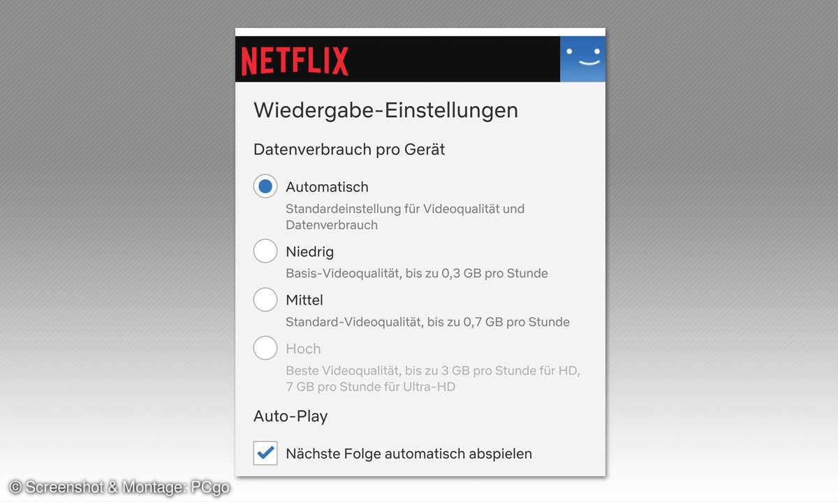 10 Tipps zu Netflix: Besser und mehr sehen - Qualität einstellen