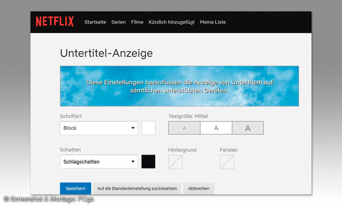 10 Tipps zu Netflix: Besser und mehr sehen - Untertitel anpassen