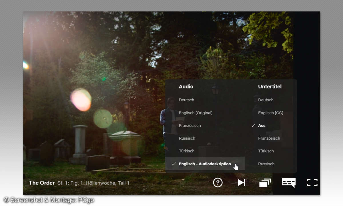 10 Tipps zu Netflix: Besser und mehr sehen - Audiodeskription