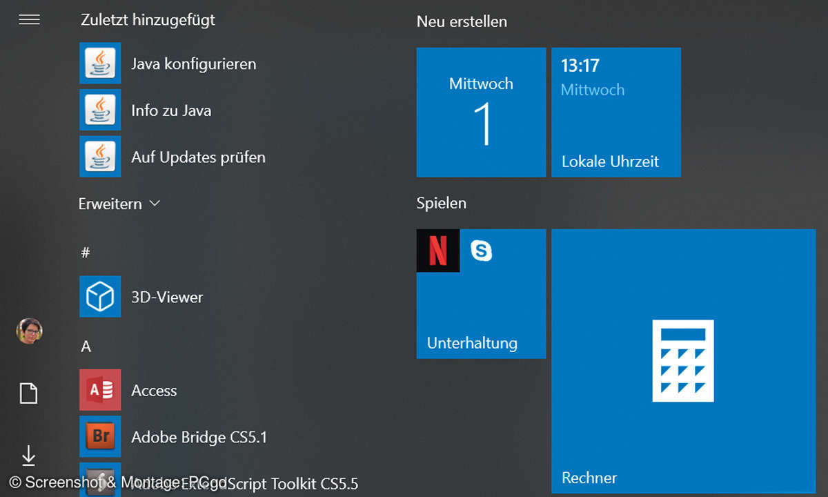 Windows 10: So passen Sie das Startmenü an - Kacheln
