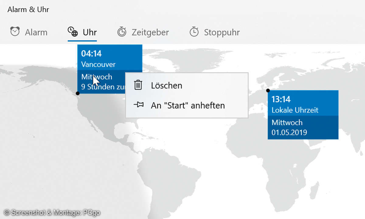 Windows 10: So passen Sie das Startmenü an - Uhrzeit