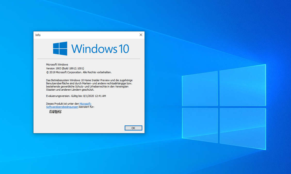 Windows 10: Aktuelle Version