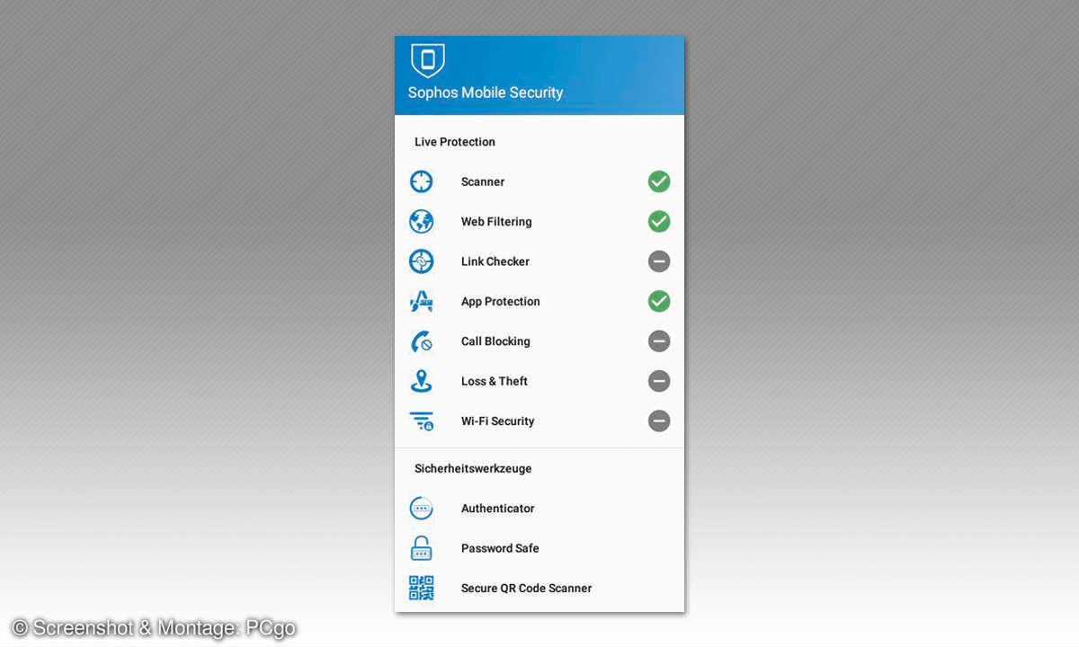 Android: 6 Sicherheits-Apps im Vergeleichstest - Sophos