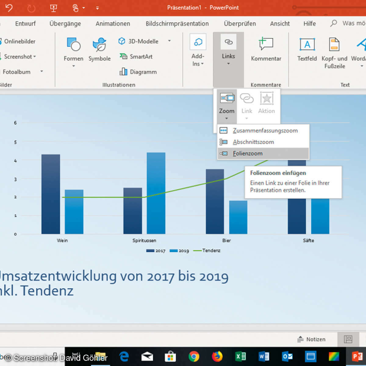 Zoom mit PowerPoint - Zoom-Funktion ausführen