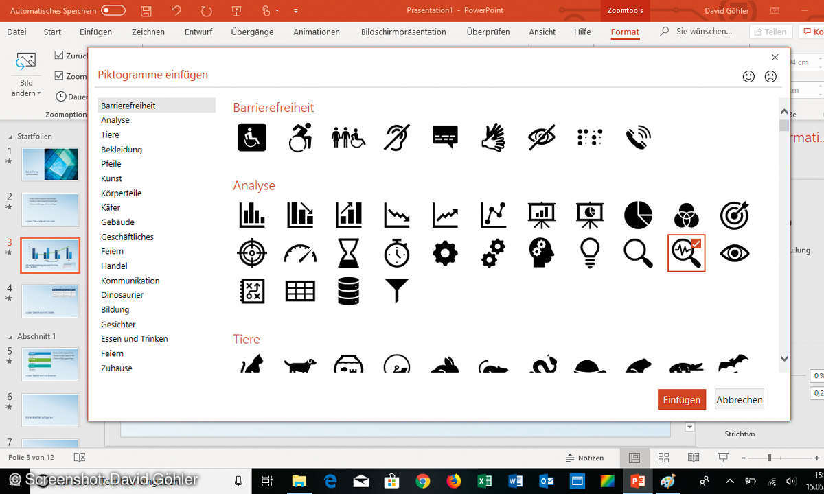 Zoom mit PowerPoint - Miniaturbild anpassen