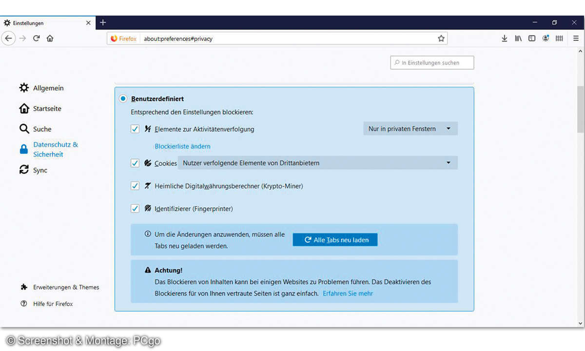 Google Chrome vs. Firefox, Opera & Edge: Firefox Screenshot
