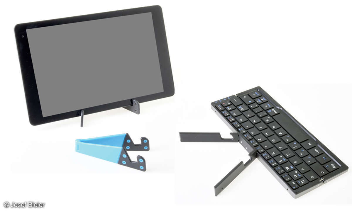 Aufstellhilfen für das Tablet