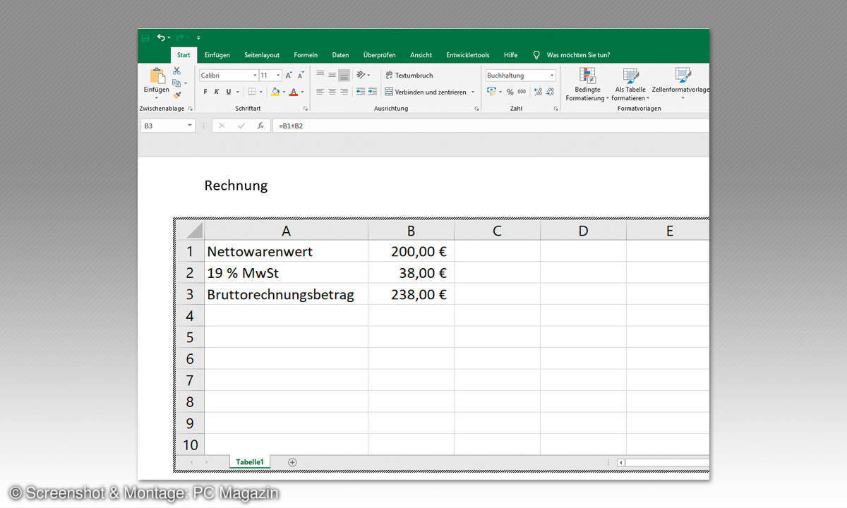 Arbeitserleichterung in Office: 6. Teamwork von Textverarbeitung und Tabellenkalkulation