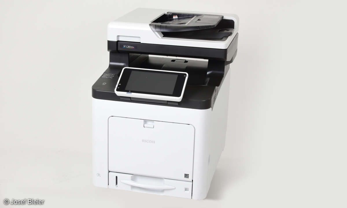 6 Farblaser Multifunktionsdrucker im Vergleich: Ricoh SP C361SFNw