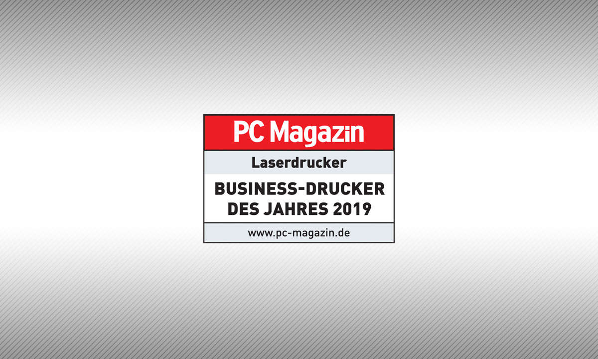 Testsiegel PC Magazin Business-Drucker des Jahres 2019