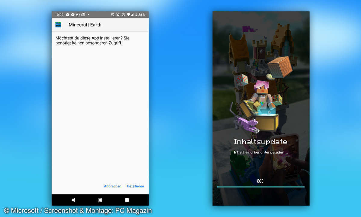 Minecraft Earth APK Installation