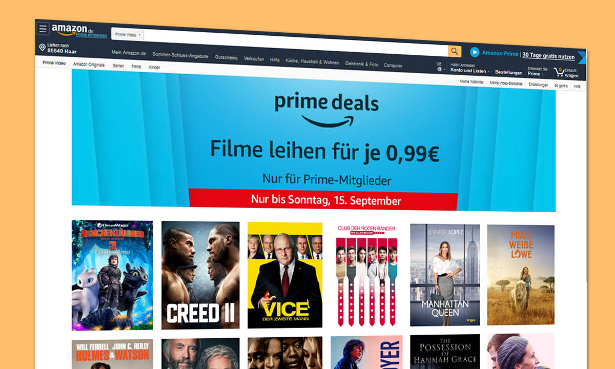 amazon prime video filme leihen 99 cent