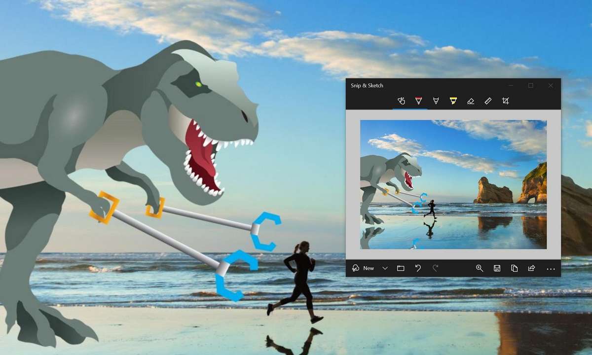 windows insider preview build 18985 snip sketch