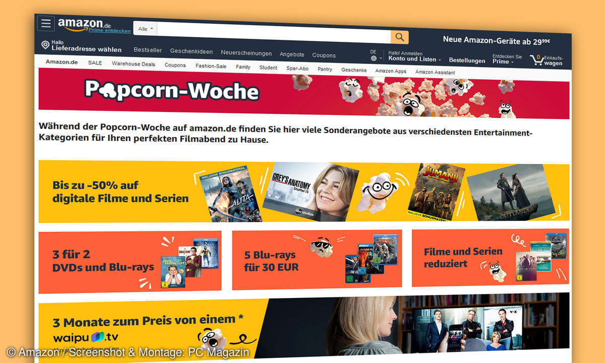 amazon popcorn woche angebote