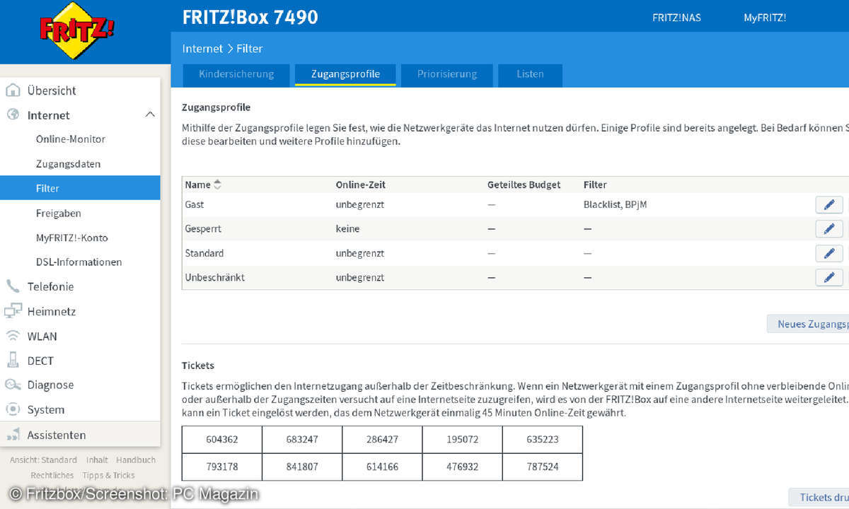 Screen Fritzbox