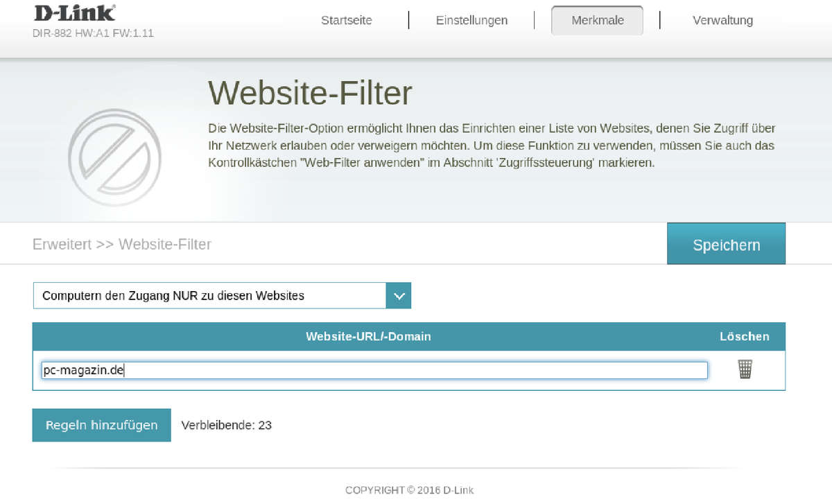 Screen D-Link