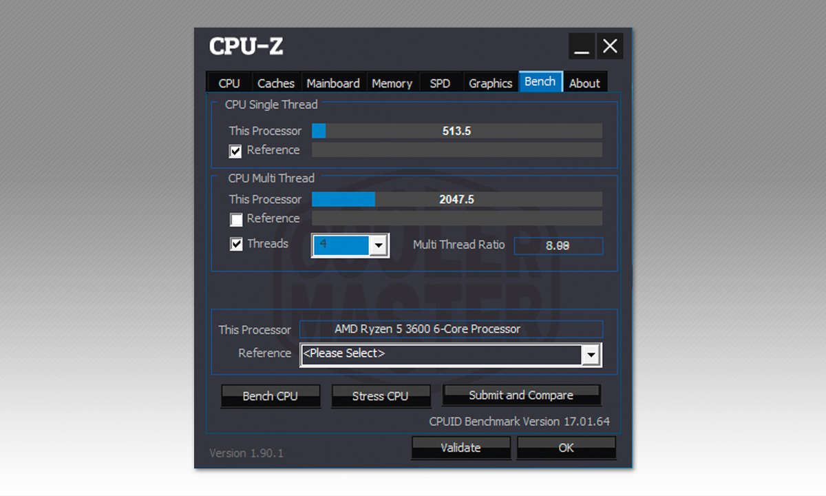 AMD Ryzen 5 3600 im Test - CPU-Z Screenshot