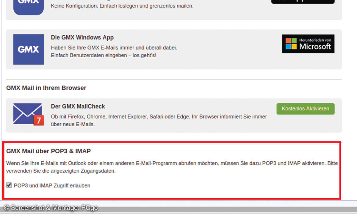 Die Top 13 Tipps und Tricks zu Thunderbird - POP3/IMAP freischalten