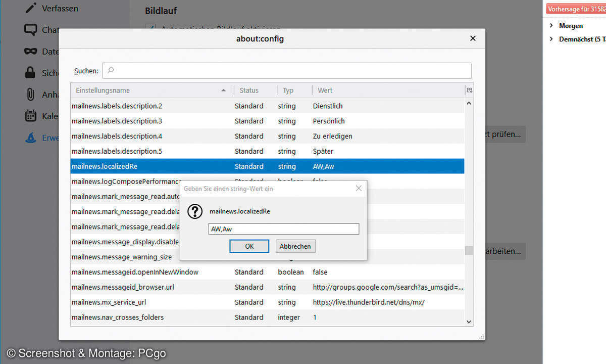 Die Top 13 Tipps und Tricks zu Thunderbird - about:config