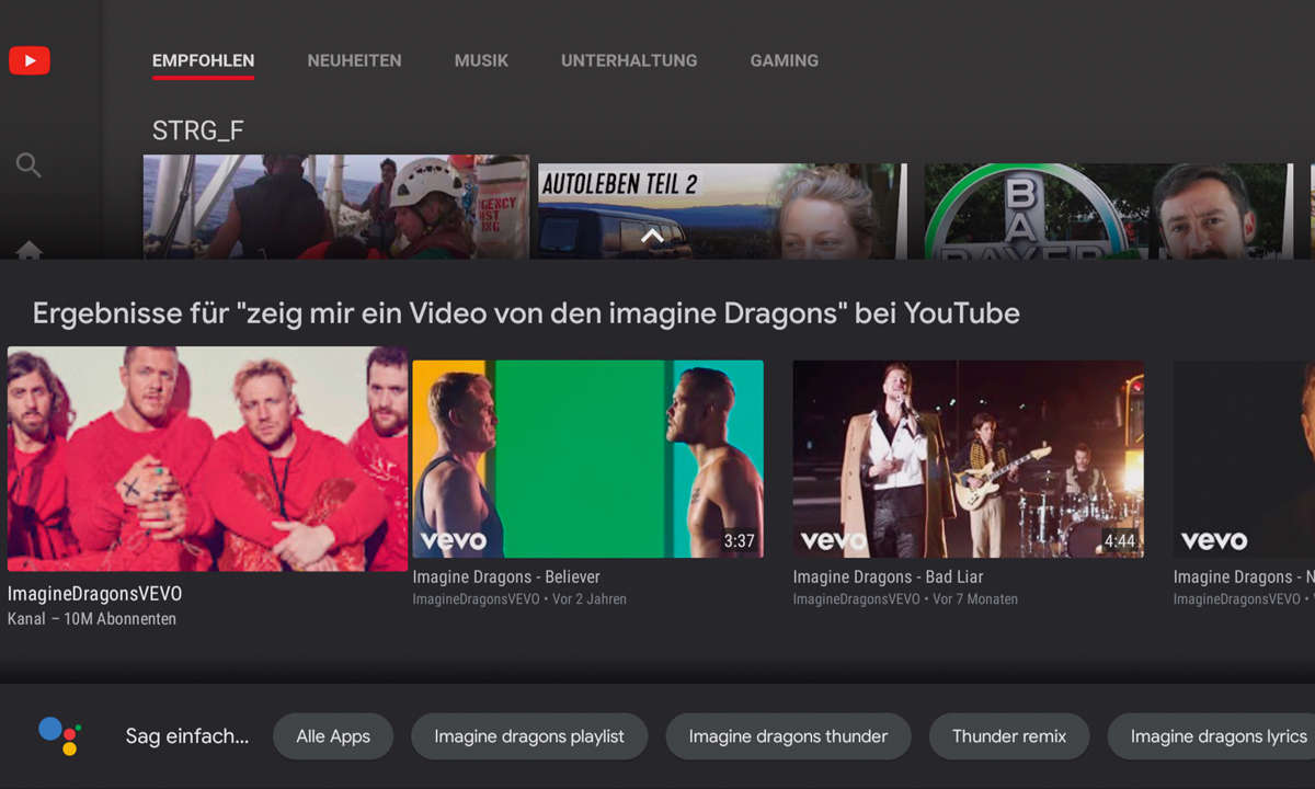 JBL Link Bar im Test - Sprachassistent Screenshot