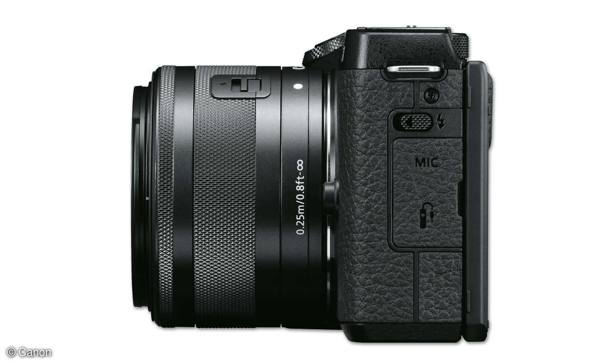 Canon EOS 90D und EOS M6 II im Vergleich - EOS M6 II Seitenansicht