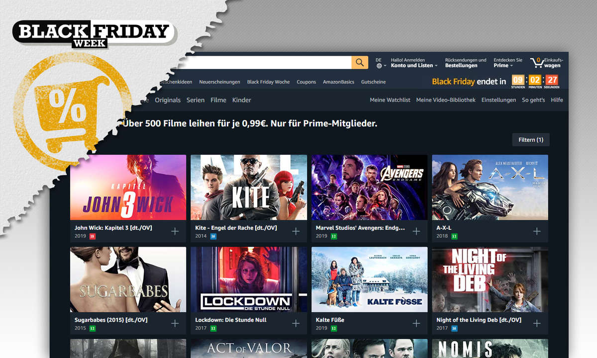 amazon prime black friday filme leihen angebot