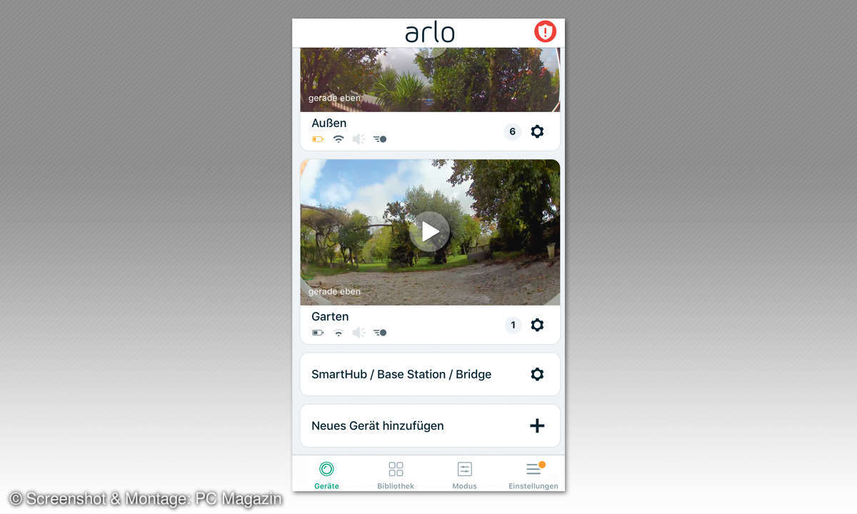 Arlo Pro 3 im Test - Screenshot