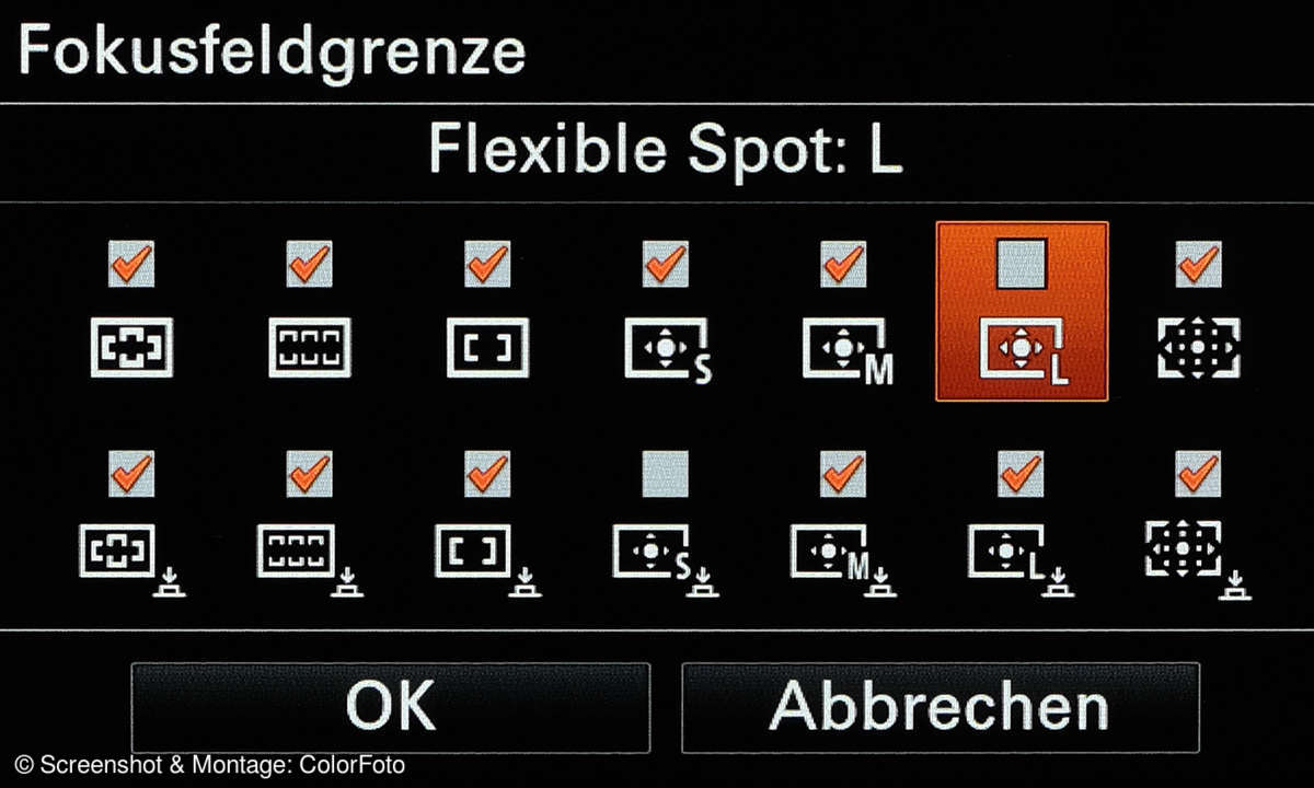 Sony A6100 & A6600 im Vergleich: Fokusfeldgrenze
