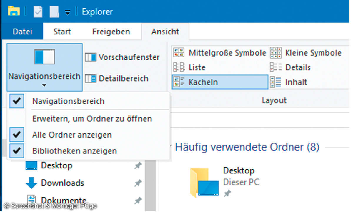 Microsoft Windows 7 Design für Windows 10: So geht's - Explorer