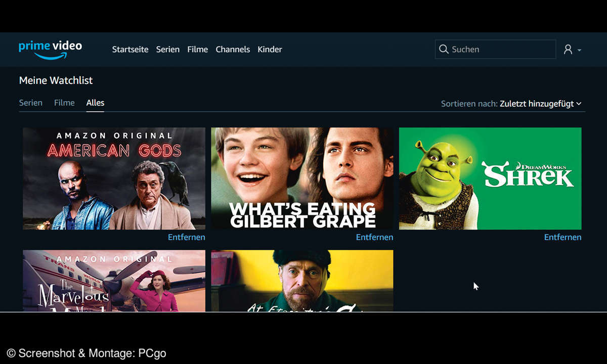 10 Tipps zu Prime Video & Prime Music von Amazon - Watchlist