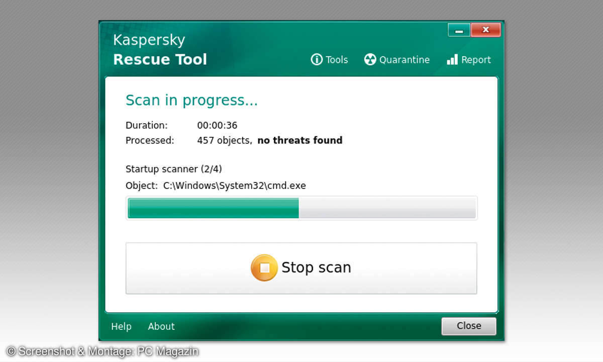 Ransomware: Kaspersky Rescue Tool Screen Shot