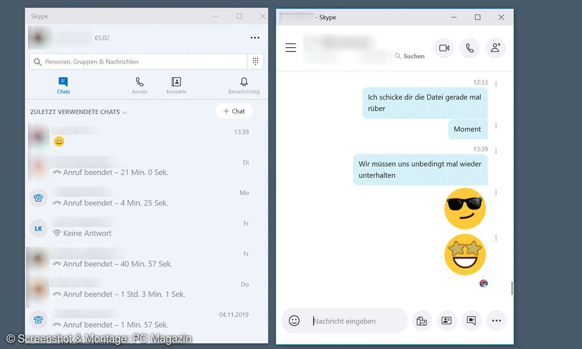 Skype: 10 Tipps um effizienter zu skypen - 8 Chats und Dateien herunterladen