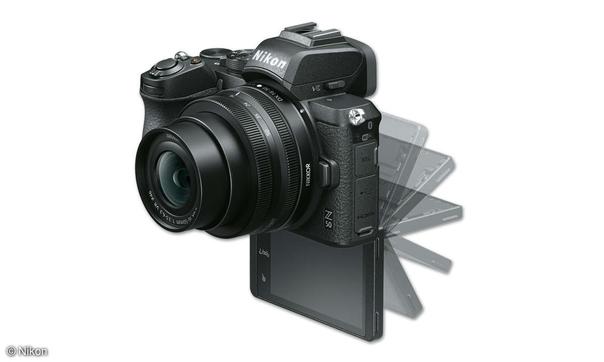 Nikon Z 50 im Test - Selfie-Monitor