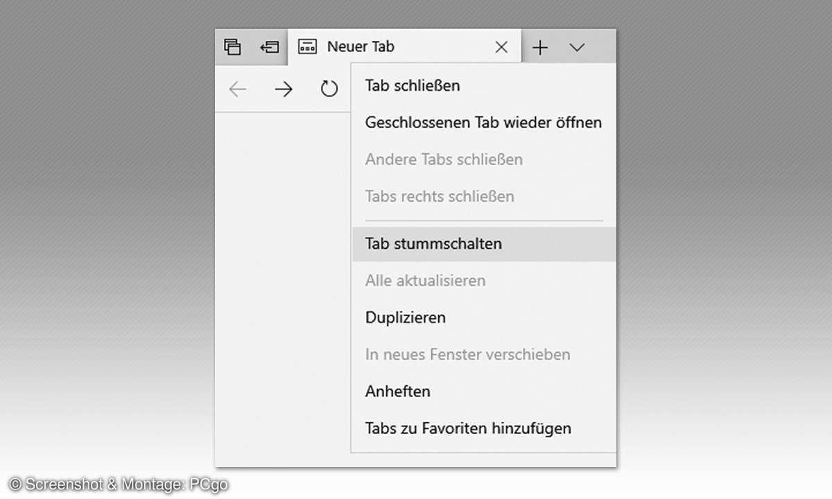 Edge-Browser: Automatische Medienwiedergabe deaktivieren - Tab deaktivieren