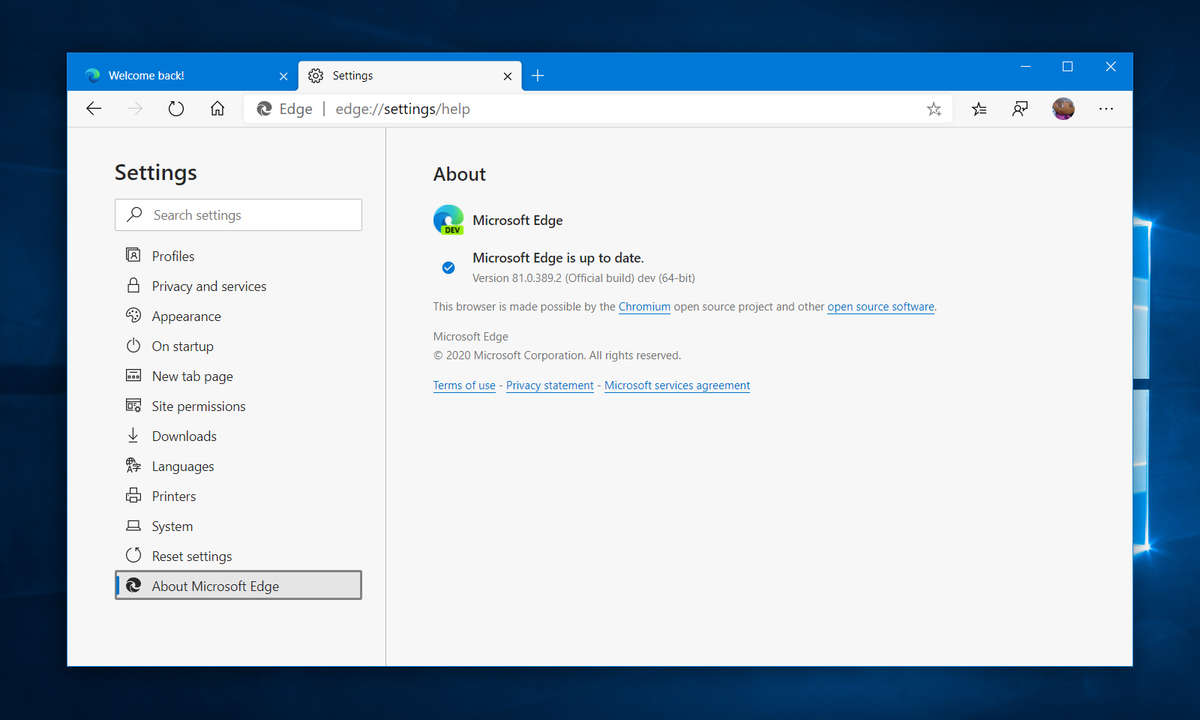 edge chromium browser