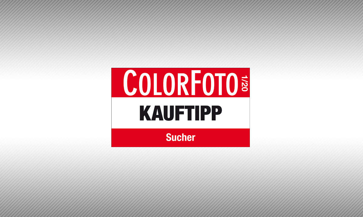 Testsiegel ColorFoto Kauftipp Sucher 1-2020