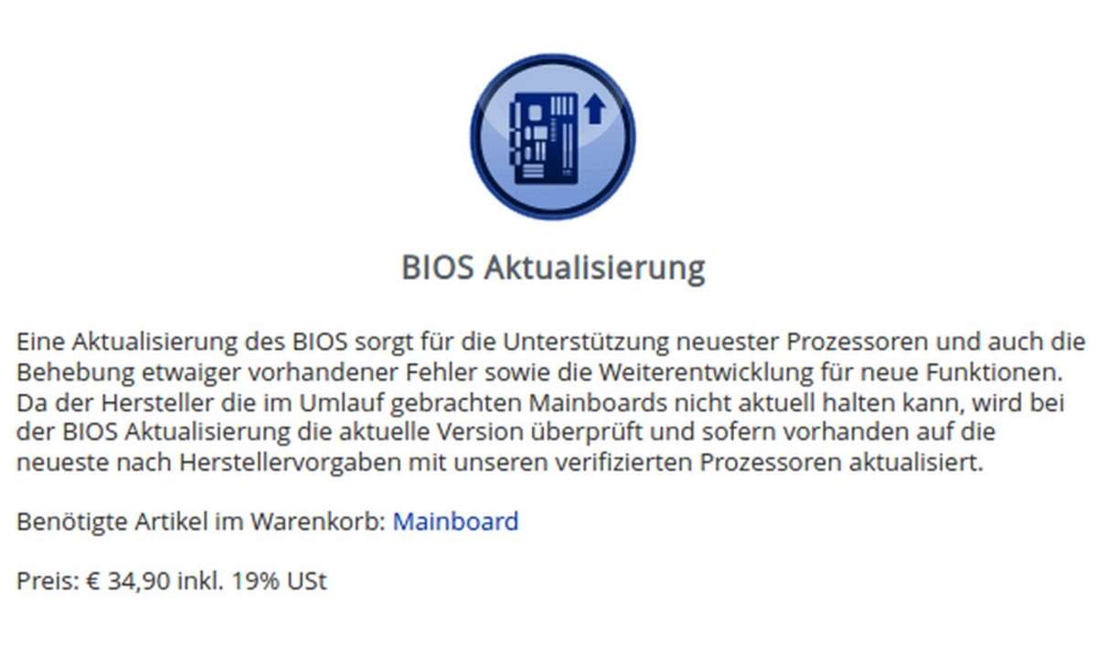 bios aktualisierung