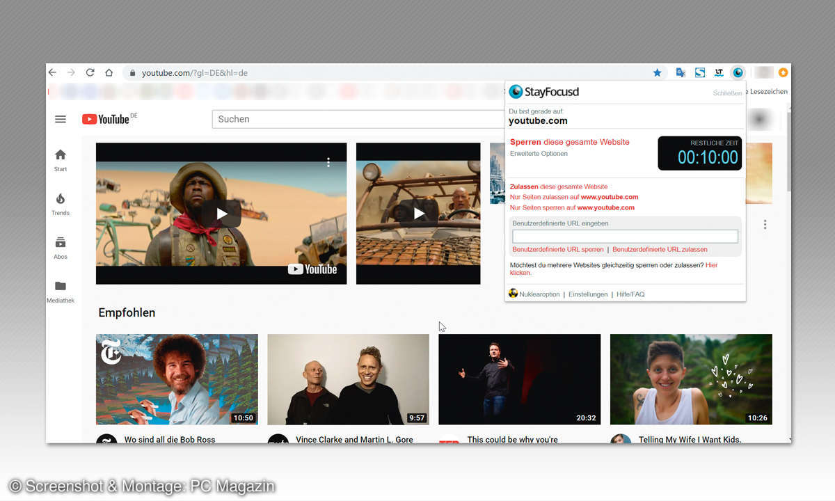 Tipps zur digitalen Entgiftung am PC - Chrome-Add-on StayFocusd