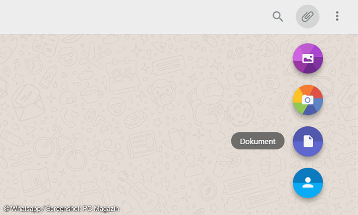 whatsapp web bilder videos dokumente verschicken