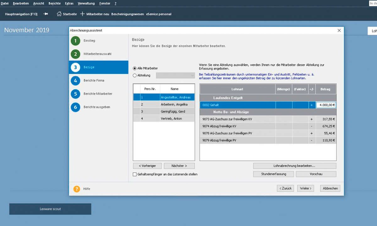 Lexware financial office basis 2020 Screenshot