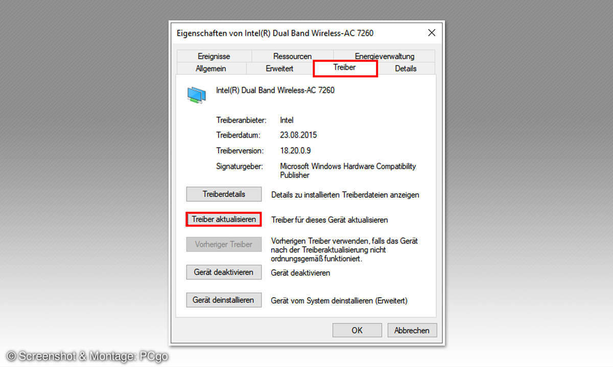 Windows 10: WLAN-Treiber aktualisieren - so geht's - Screenshot Version