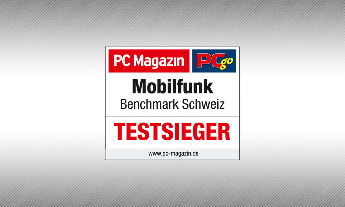 PC Magazin PCgo Mobilfunk-Benchmark 2020: Testsieger Schweiz