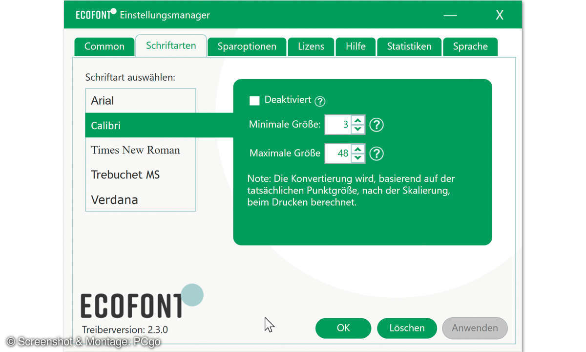 Druckkosten sparen: 7 praktische Tipps - Ecofont Screenshot