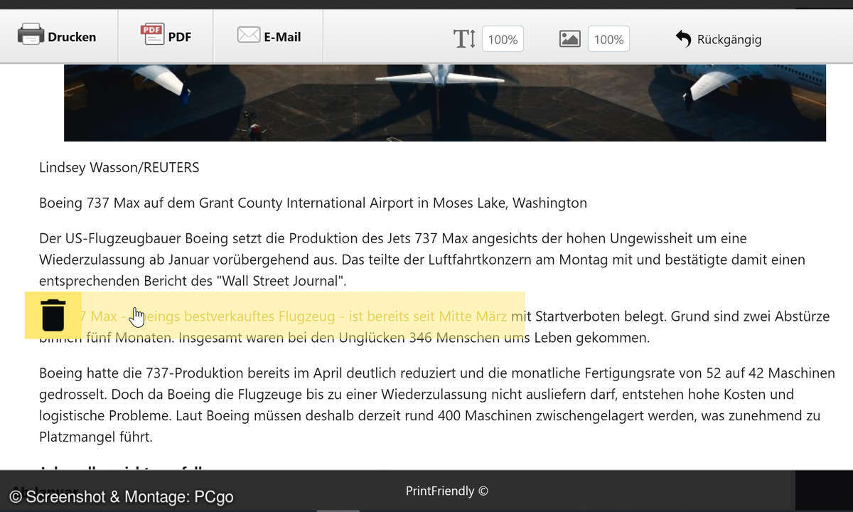 Druckkosten sparen: 7 praktische Tipps - Print Friendly & PDF Screenshot