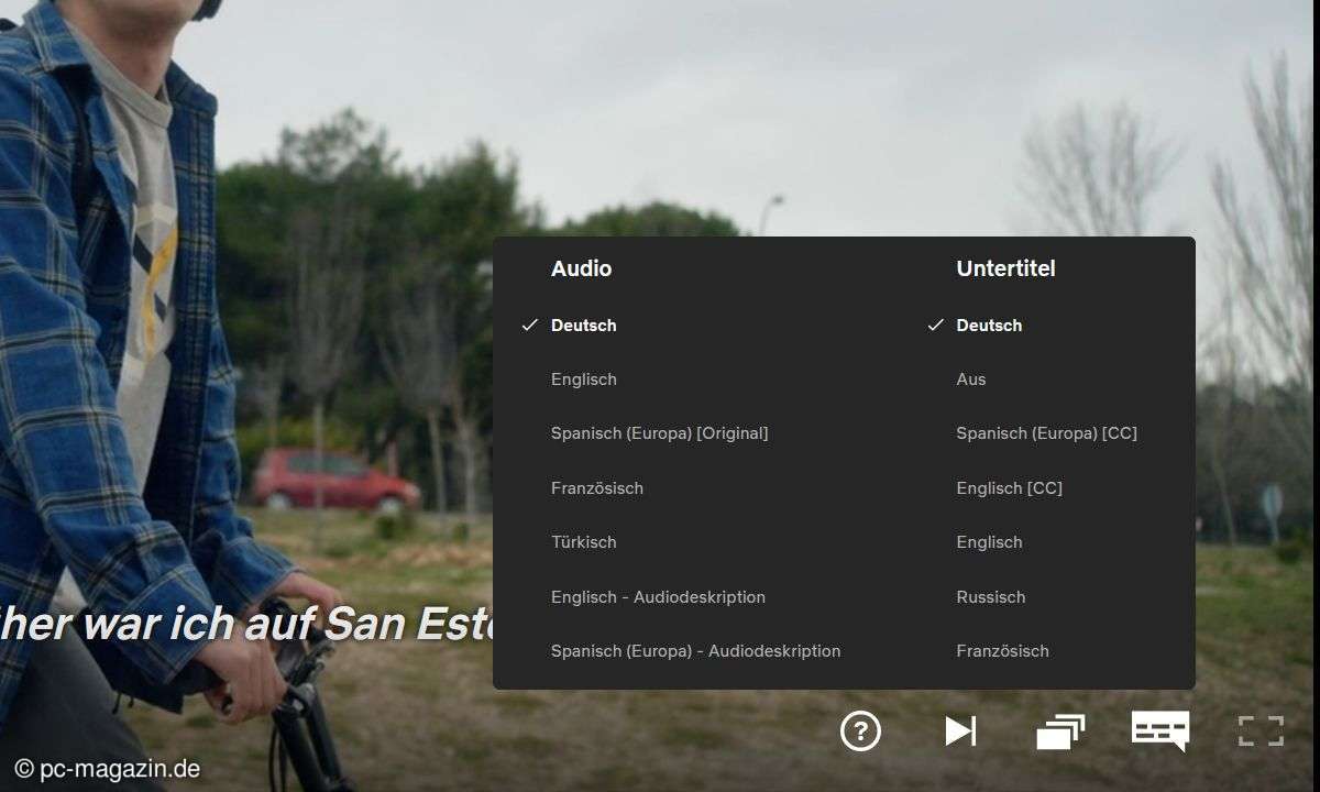 Netflix: Mehr Sprachen für Untertitel einstellen